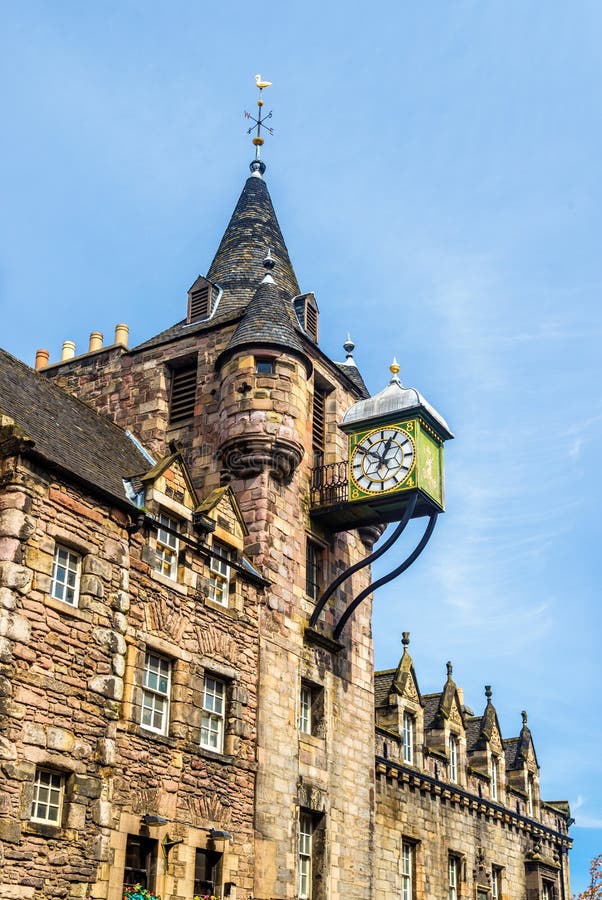 Canongate Tolbooth, en historisk gränsmärke av Edinburg arkivbilder Canongate Tolbooth, en historisk gränsmärke av Edinburg arkivbilder