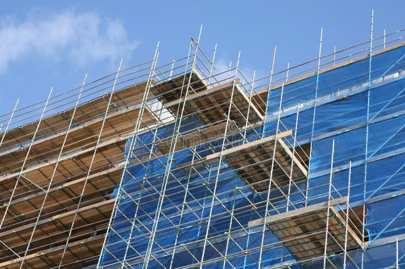 Detail of apartment block under construction. Detail of apartment block under construction