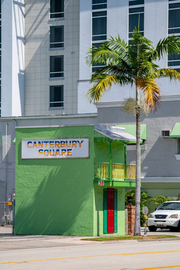 Canterbury Square Dania Beach FL USA Editorial Photo Image of green, palm 193778601