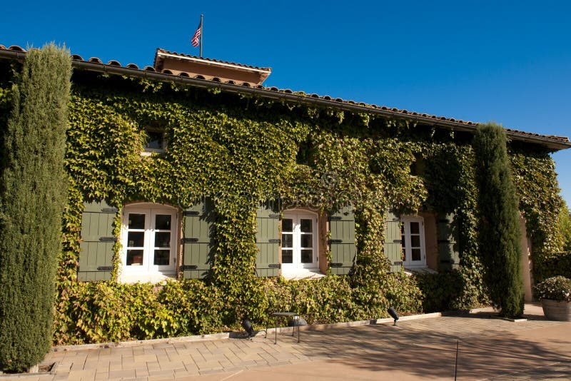 Cantina in valle di Nappa, California fotografia stock Cantina in valle di Nappa, California fotografia stock
