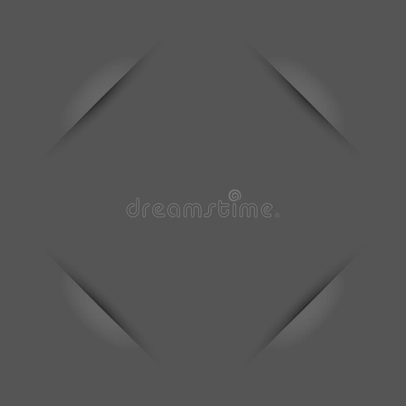 Cantos do frame da foto Grey Empty Vintage Photo Frame com entalhes de papel Elementos do projeto do vetor para você projeto ilustração stock Cantos do frame da foto Grey Empty Vintage Photo Frame com entalhes de papel Elementos do projeto do vetor para você projeto ilustração stock