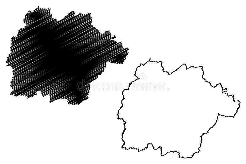 Mersch canton Grand Duchy of Luxembourg, Administrative divisions map vector illustration, scribble sketch Mersch map,. Mersch canton Grand Duchy of Luxembourg, Administrative divisions map vector illustration, scribble sketch Mersch map,