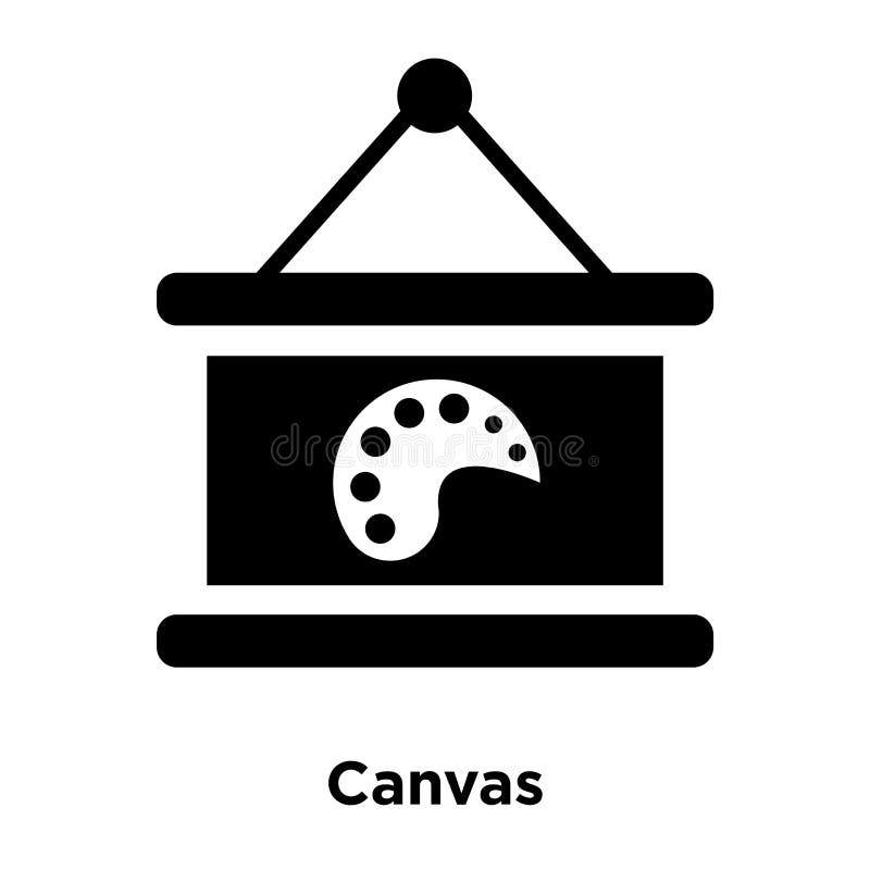 Canvas Icon Vector Isolated On White Background Logo Concept Of Stock Vector Illustration Of Exhibition Workshop