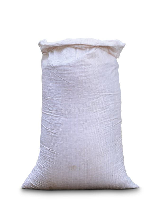 Canvas Sack with Full Fertilizer Stock Image - Image of white, canvas ...