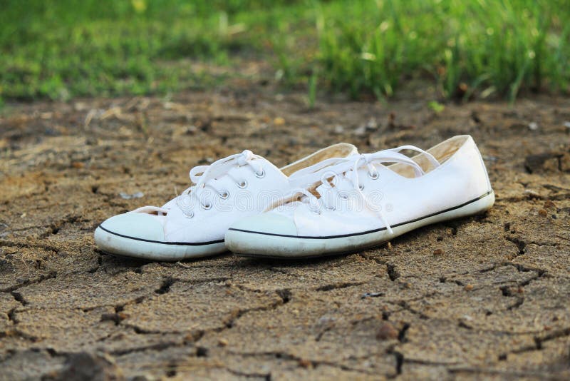 Canvas Shoes White stock image. Image of walking, footgear - 32474531