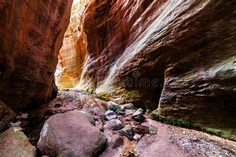 Canyon d'Avakas sur la Chypre photo libre de droits Canyon d'Avakas sur la Chypre photo libre de droits