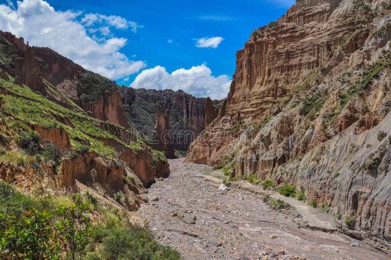 Canyon de Palca κοντά στο Λα Παζ, Βολιβία στοκ φωτογραφία Canyon de Palca κοντά στο Λα Παζ, Βολιβία στοκ φωτογραφία