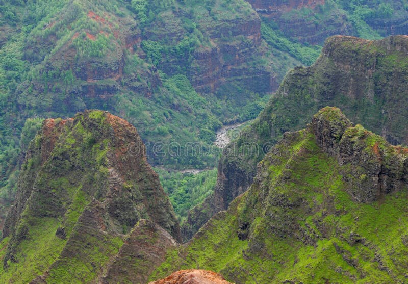 Waimea Canyon of Kauai, Hawaii, USA. Waimea Canyon of Kauai, Hawaii, USA