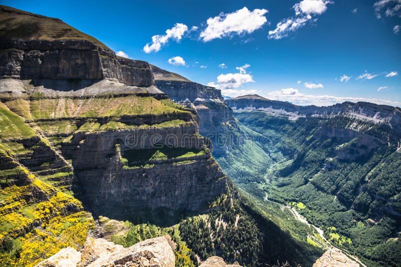 Canyon in Ordesa National Park, Pyrenees, Huesca, Aragon, Spain