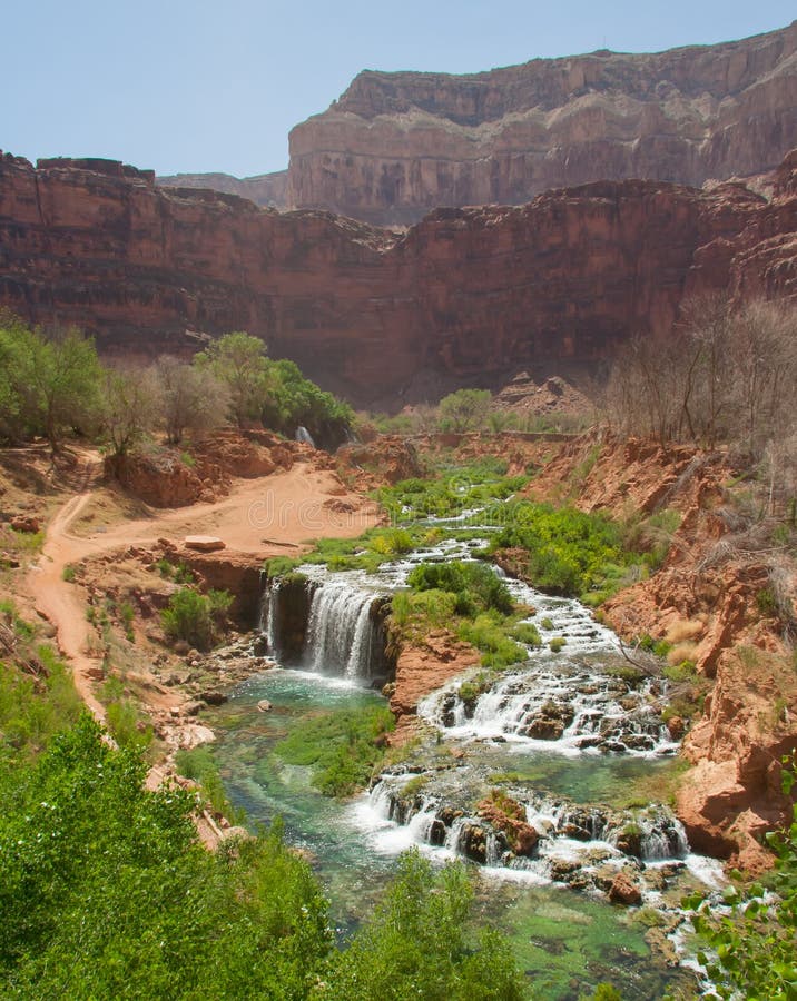 Canyon view of Havasu royalty free stock photo