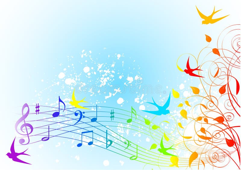 Canção da primavera ilustração royalty free