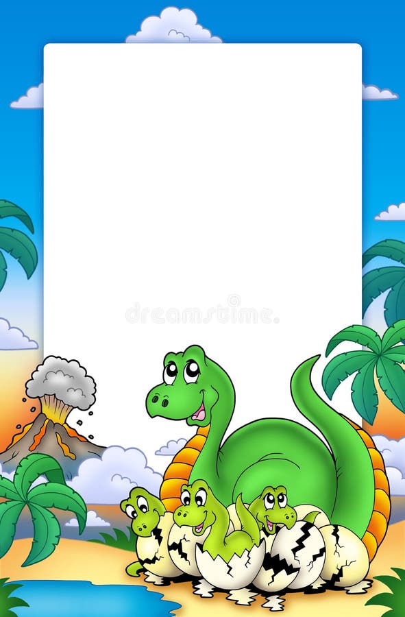 Capítulo Con Los Pequeños Dinosaurios Stock de ilustración - Ilustración de  nube, poco: 14638596