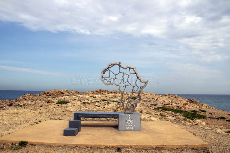 Cap Angela: Majestic Rocky Cape of the Mediterranean in Bizerte Stock ...