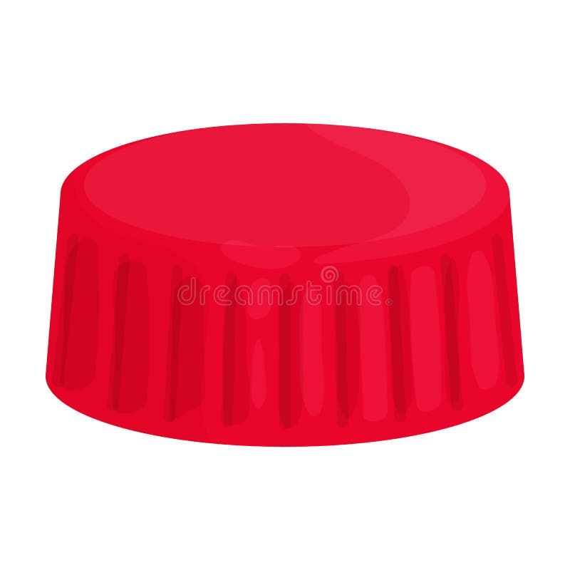 Cap Bottle Vector Icon.Cartoon Vector Icon Isolated on White Background Cap Bottle. Stock Vector