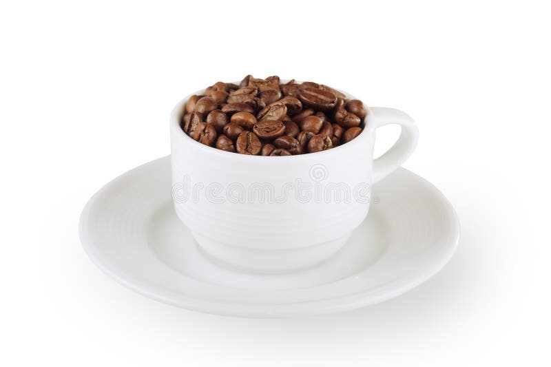 Cap of coffee beans stock photo. Image of dark, cafe 26131506