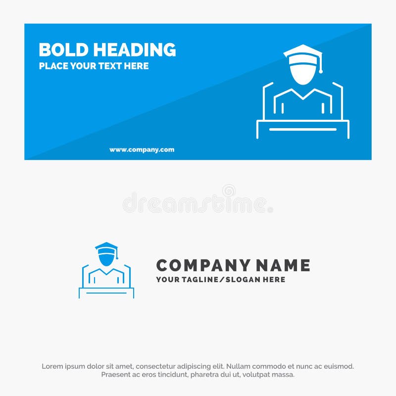 Cap, Education, Graduation, Woman Blue Business Logo and Business Card
