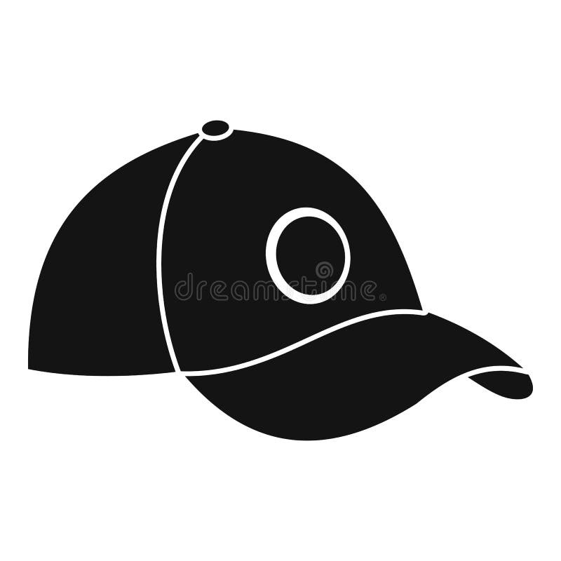 Cap icon, simple style stock vector. Illustration of seam - 85574569