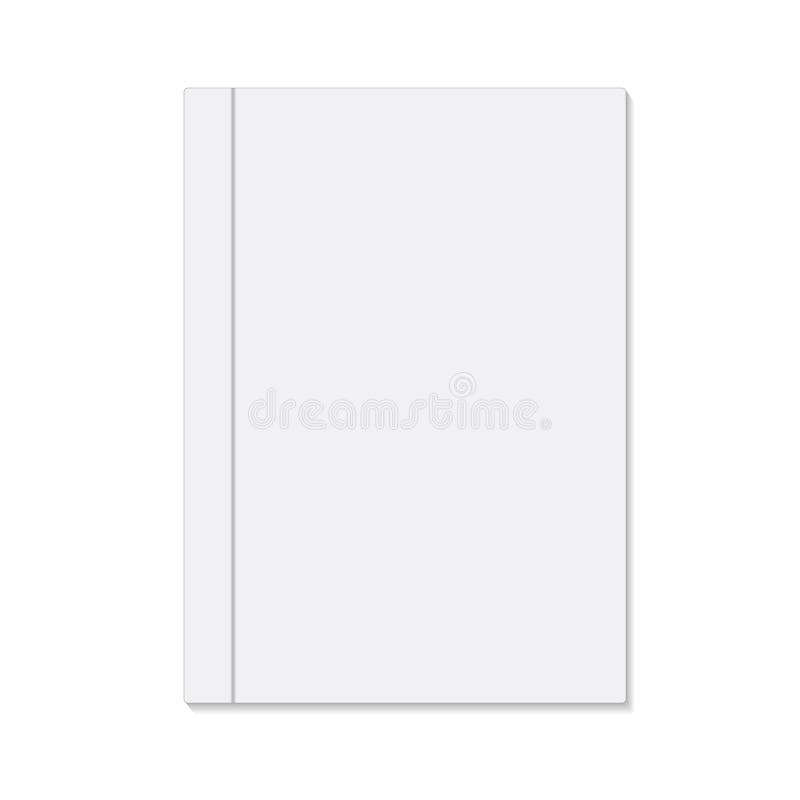 Capa do livro branca vazia, ilustração conservada em estoque do vetor ilustração royalty free Capa do livro branca vazia, ilustração conservada em estoque do vetor ilustração royalty free