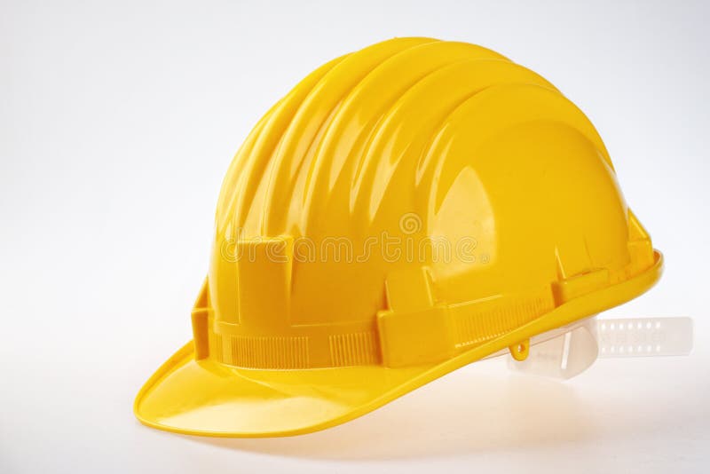 Capacete de segurança amarelo fotos de stock Capacete de segurança amarelo fotos de stock