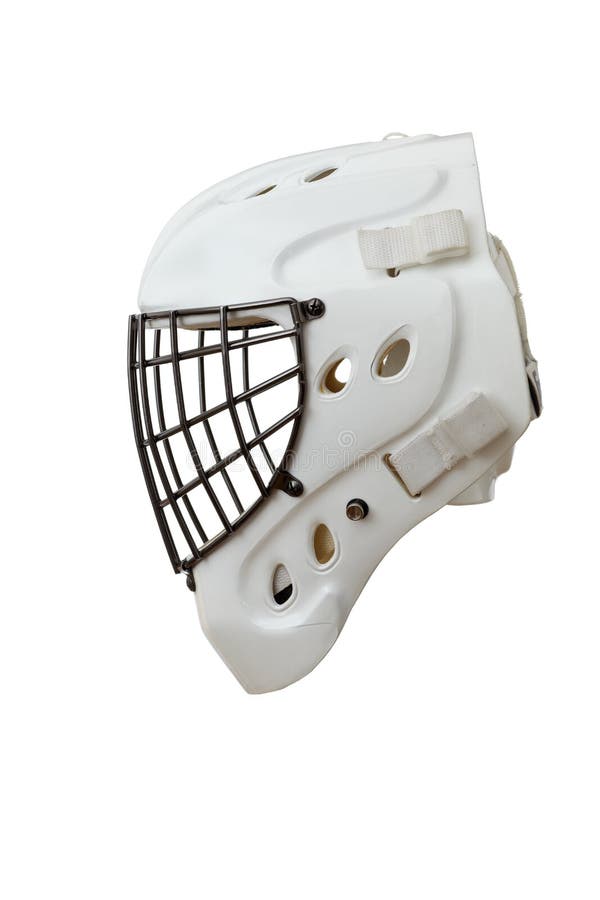 Capacete do Goalie do hóquei foto de stock royalty free Capacete do Goalie do hóquei foto de stock royalty free