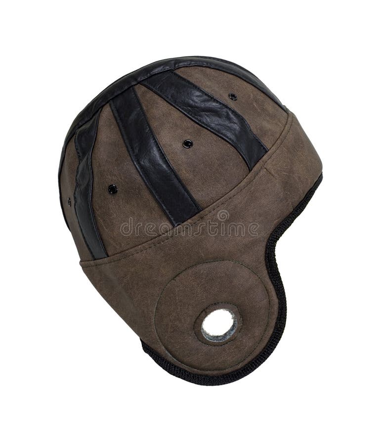 Retro style helmet used for head protection during sports - path included. Retro style helmet used for head protection during sports - path included