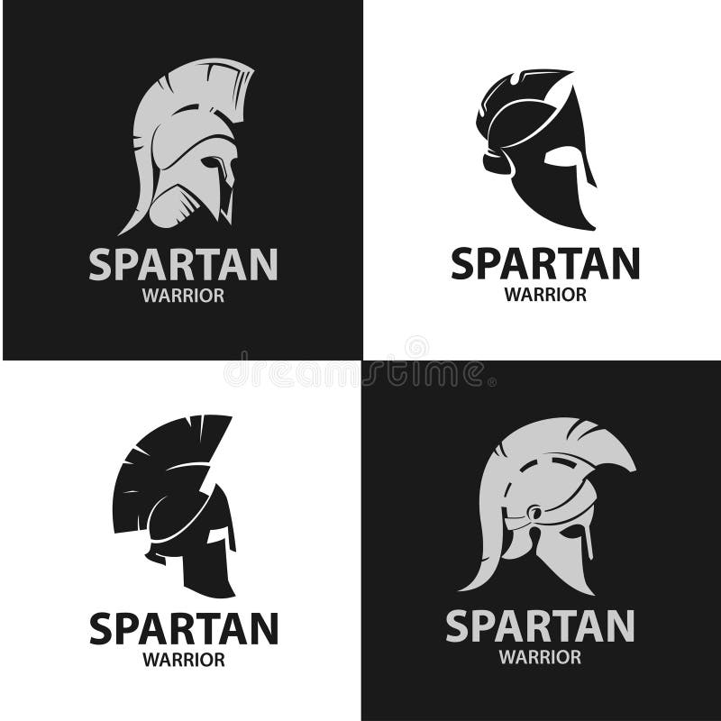 Capacetes de guerreiros gregos e romanos ilustração royalty free