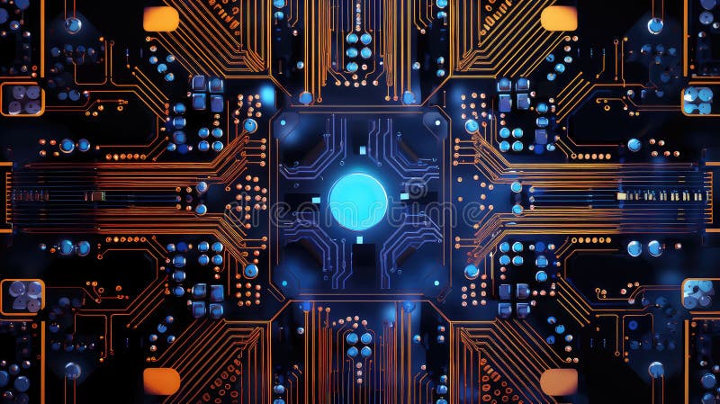 Capacitors pattern technology vector illustration