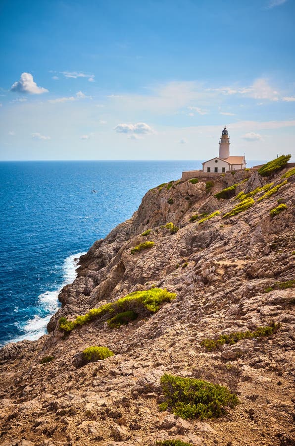 Far De Capdepera Lighthouse, Mallorca, Spain Stock Image - Image of ...