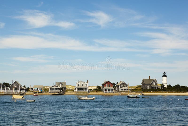 Cape cod: houses by the sea