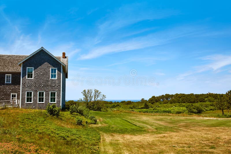 Cape Cod Truro House in Massachusetts USA Stock Image Image of