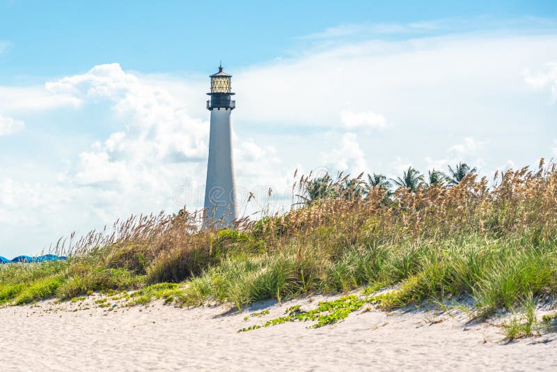 Cape Florida Lighthouse, Key Biscayne, Miami, Florida, USA Stock Image