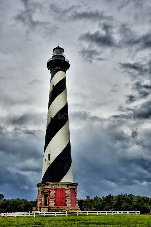 National Landmark Cape Hatteras Lighthouse on the Outer Banks of North Carolina. National Landmark Cape Hatteras Lighthouse on the Outer Banks of North Carolina