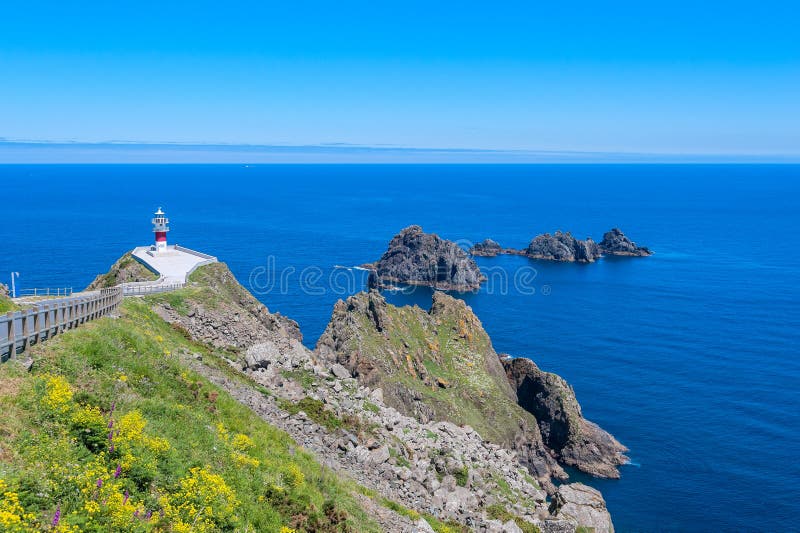 Cape Ortegal lighthouse on the northern coast of Galicia, Ortigueira