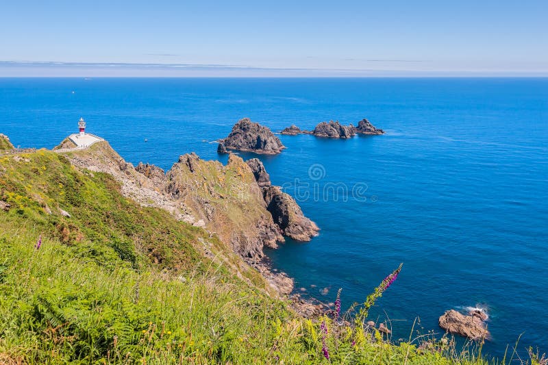 Cape Ortegal lighthouse on the northern coast of Galicia, Ortigueira