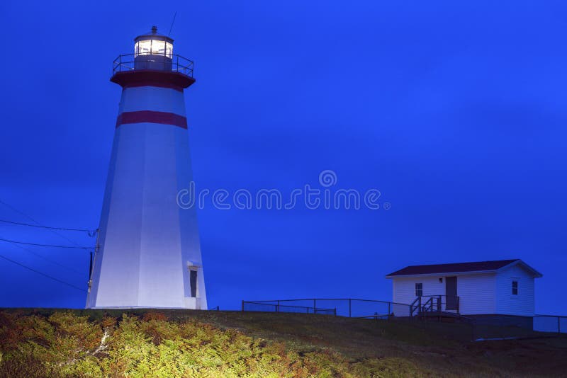 Cape Ray Lighthouse, Newfoundland Stock Image Image of shore, island