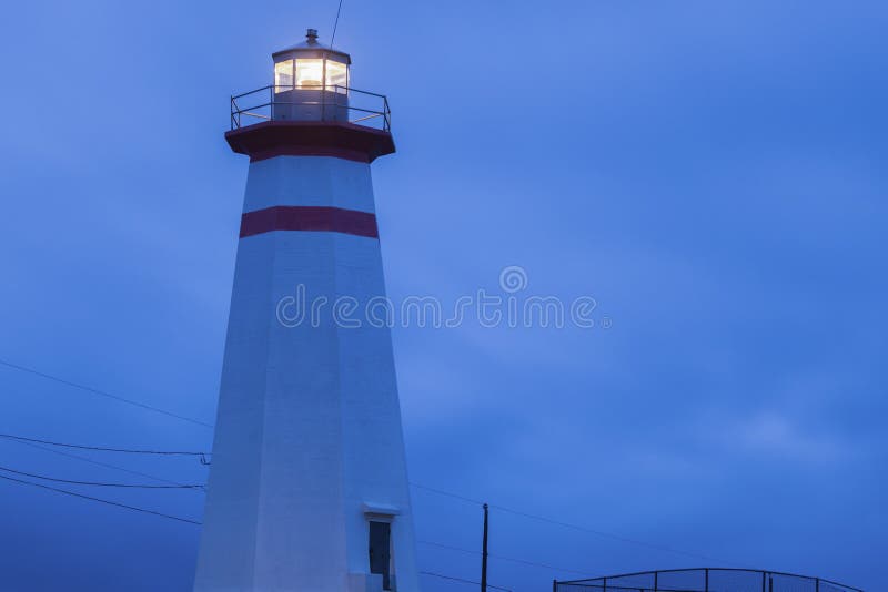 Cape Ray Lighthouse, Newfoundland Stock Image Image of america