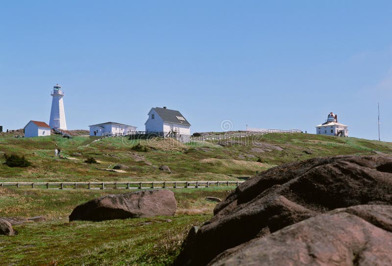Cape Spear Lighthouse stock image. Image of rock, white 23648549