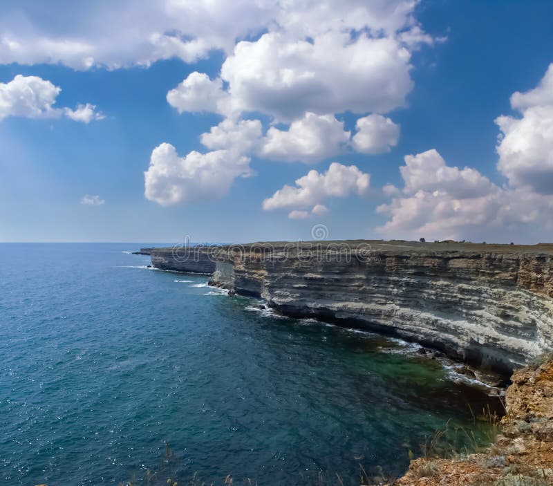 Cape Tarkhankut bright sunny day royalty free stock photo Cape Tarkhankut bright sunny day royalty free stock photo