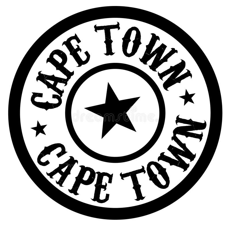 Cape Town rubber stamp stock vector. Illustration of destinations