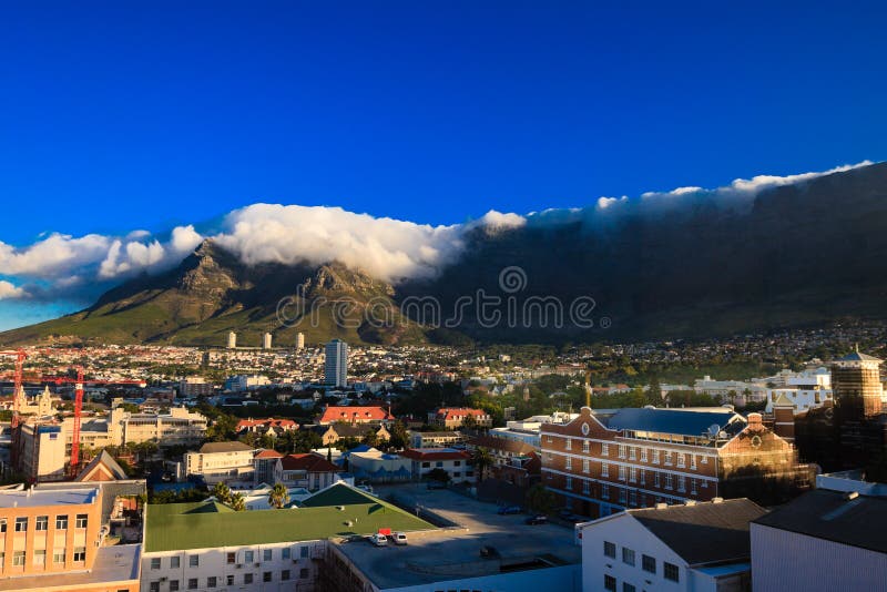 Cape Town, Table Mountain stock photo. Image of capital 24162754
