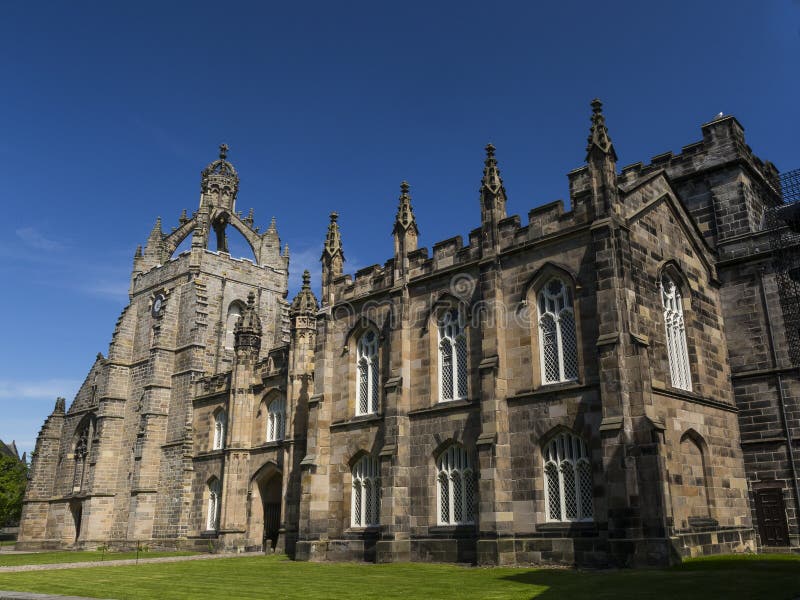Capela da faculdade do ` s do rei em Aberdeen, Escócia imagem de stock Capela da faculdade do ` s do rei em Aberdeen, Escócia imagem de stock