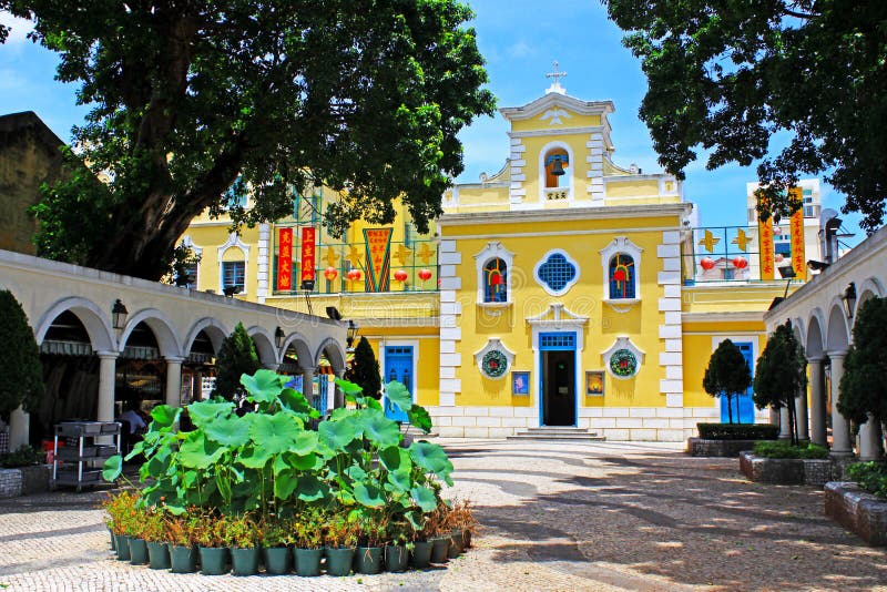 Chapel of St. Francis Xavier is a church located in Coloane, Macau, China. The chapel, built in 1928, is located on the southwestern coast of the island and stands near a monument commemorating a victory over pirates in 1910. Chapel of St. Francis Xavier is a church located in Coloane, Macau, China. The chapel, built in 1928, is located on the southwestern coast of the island and stands near a monument commemorating a victory over pirates in 1910.