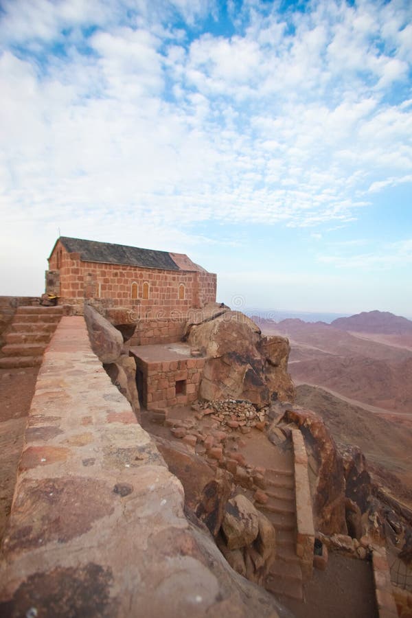Capela no monte Sinai fotografia de stock royalty free Capela no monte Sinai fotografia de stock royalty free