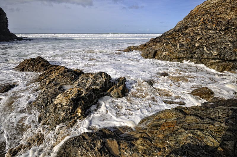 Capela Porth. Cornualha, Inglaterra fotos de stock Capela Porth. Cornualha, Inglaterra fotos de stock