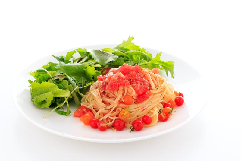 Capellini Cold Pasta with Hikiji Seaweed, Chilled Lobster and Truffle