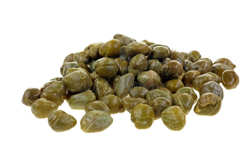 Capers on White stock image. Image of drained, olive 30845845