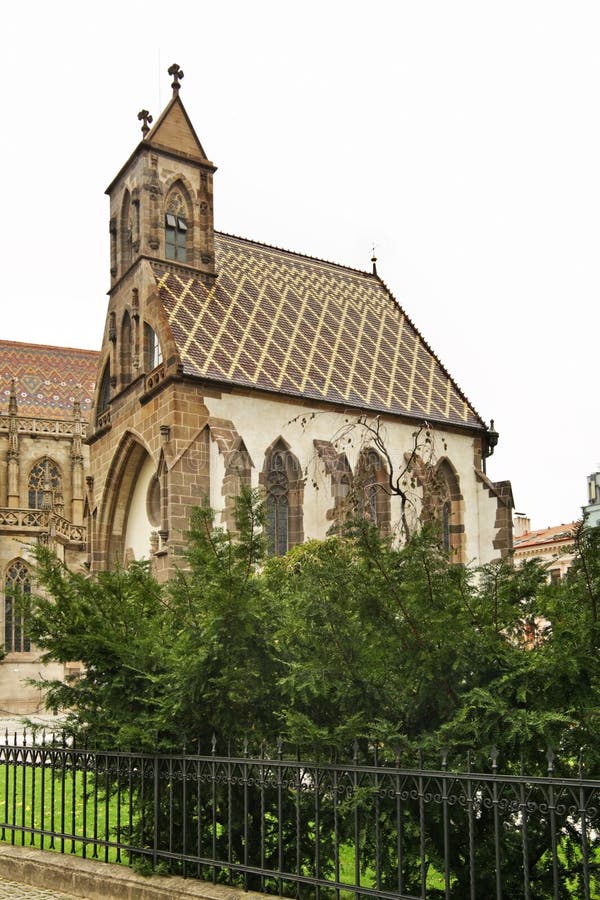 Capilla San Miguel en Kosice eslovaquia imagen de archivo Capilla San Miguel en Kosice eslovaquia imagen de archivo