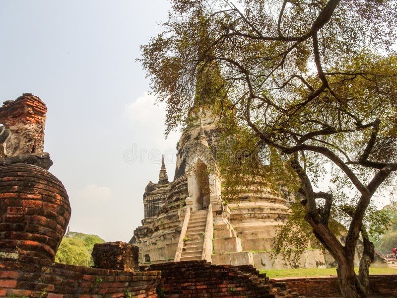 Capital anterior de Ayutthaya del Reino de Tailandia imagen de archivo libre de regalías Capital anterior de Ayutthaya del Reino de Tailandia imagen de archivo libre de regalías