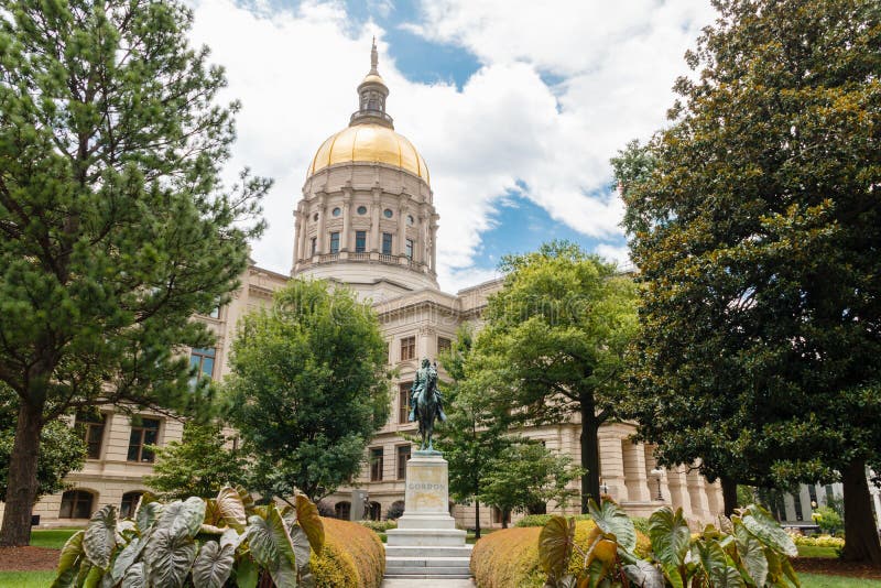 The Capital Building of Atlanta Georgia. the Peach State Stock Photo ...