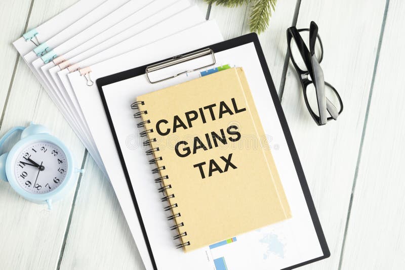 Capital Gains Taxtext Label in the Form of Stock Photo Image of budget, financial 205031744